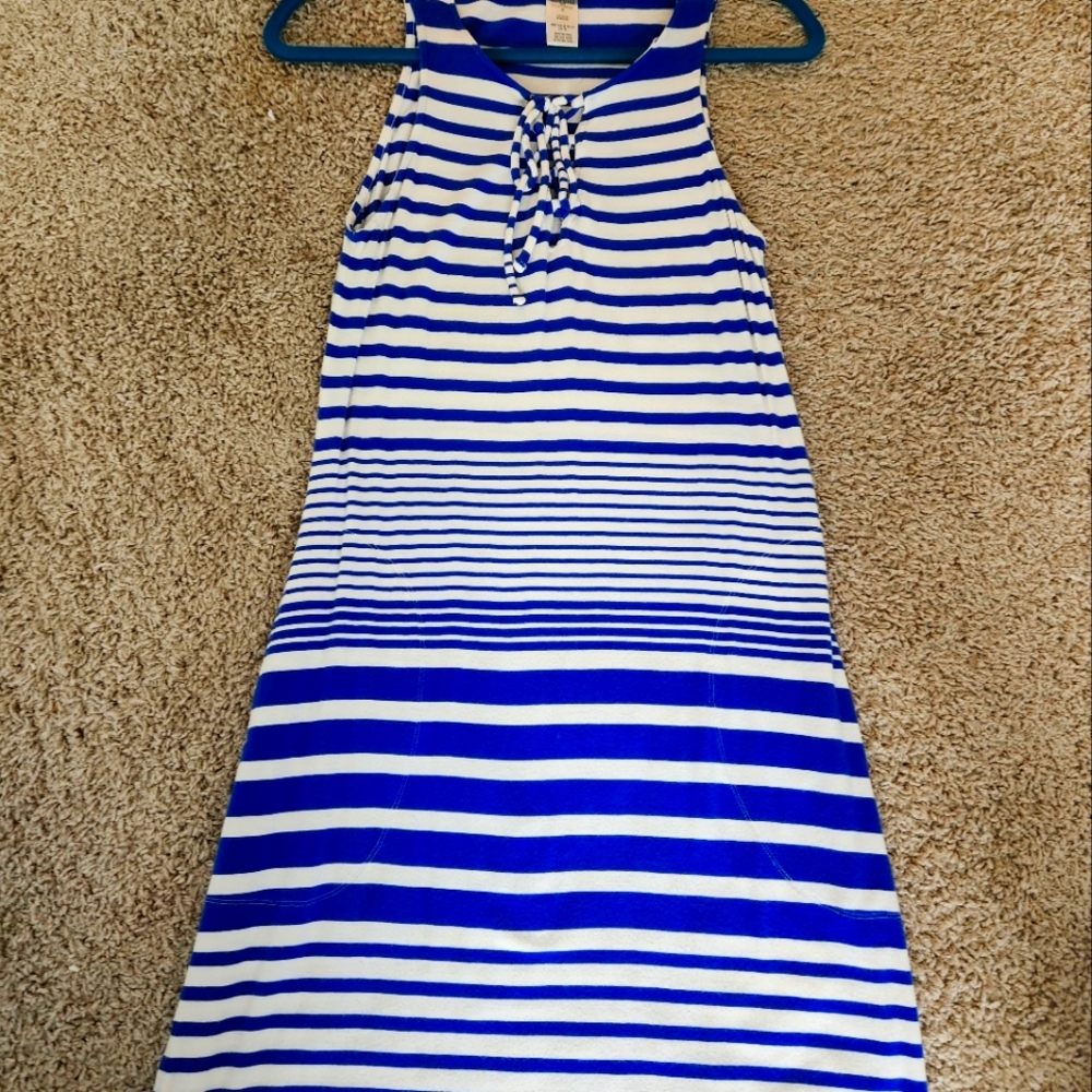 Tommy Bahama XS Blue and White stripe dress/cover up